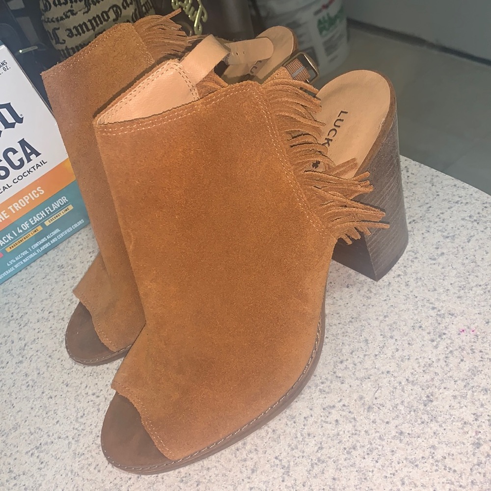 Cute ankle booties with fringe